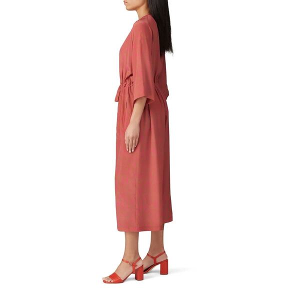 No 6 Store Tan with Hot Pink Dots Ida Jumpsuit 1 Small - Picture 2 of 15